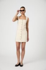 Structured Tweed Button Front Top - Image 3