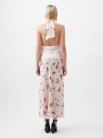 Ennis Satin Halter Neck Cowl Top - Image 5